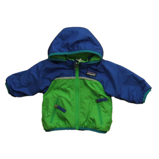 Patagonia Boys Green | Blue Jacket Size: 0-3 Months