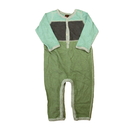 Tea Boys Green | Brown Long Sleeve Outfit Size: 6-12 Months Green | Brown