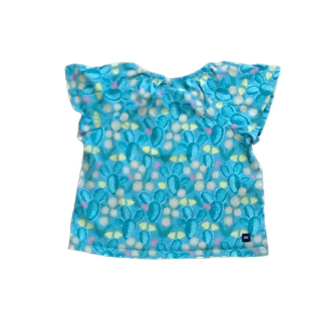 Tea Collection Girls Green | Cactus Shirt Size: 4T Green | Cactus