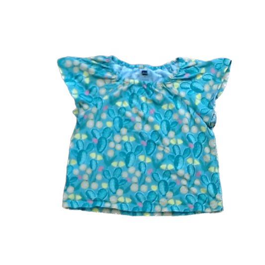 Tea Collection Girls Green | Cactus Shirt Size: 4T Green | Cactus
