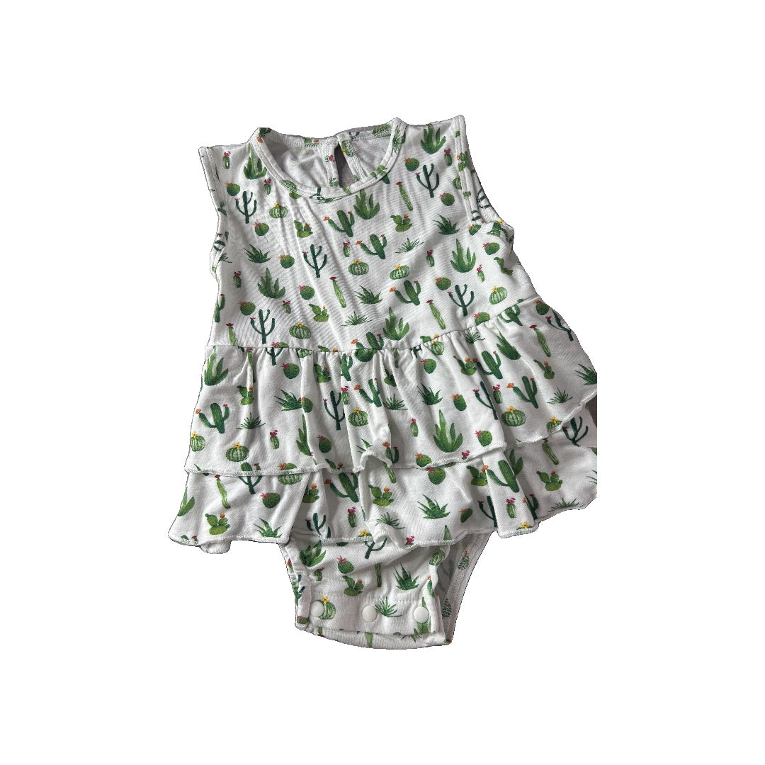 Girls green | Cactus Dress Size: 6-9 months green | Cactus