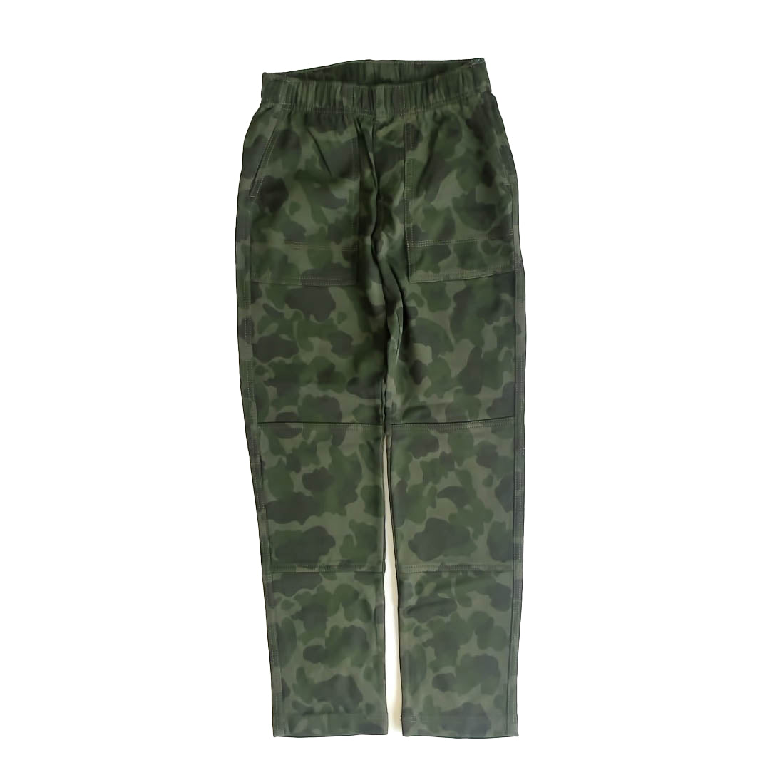 Tea Collection Boys Green Camo Casual Pants Size: 12 Years Green Camo