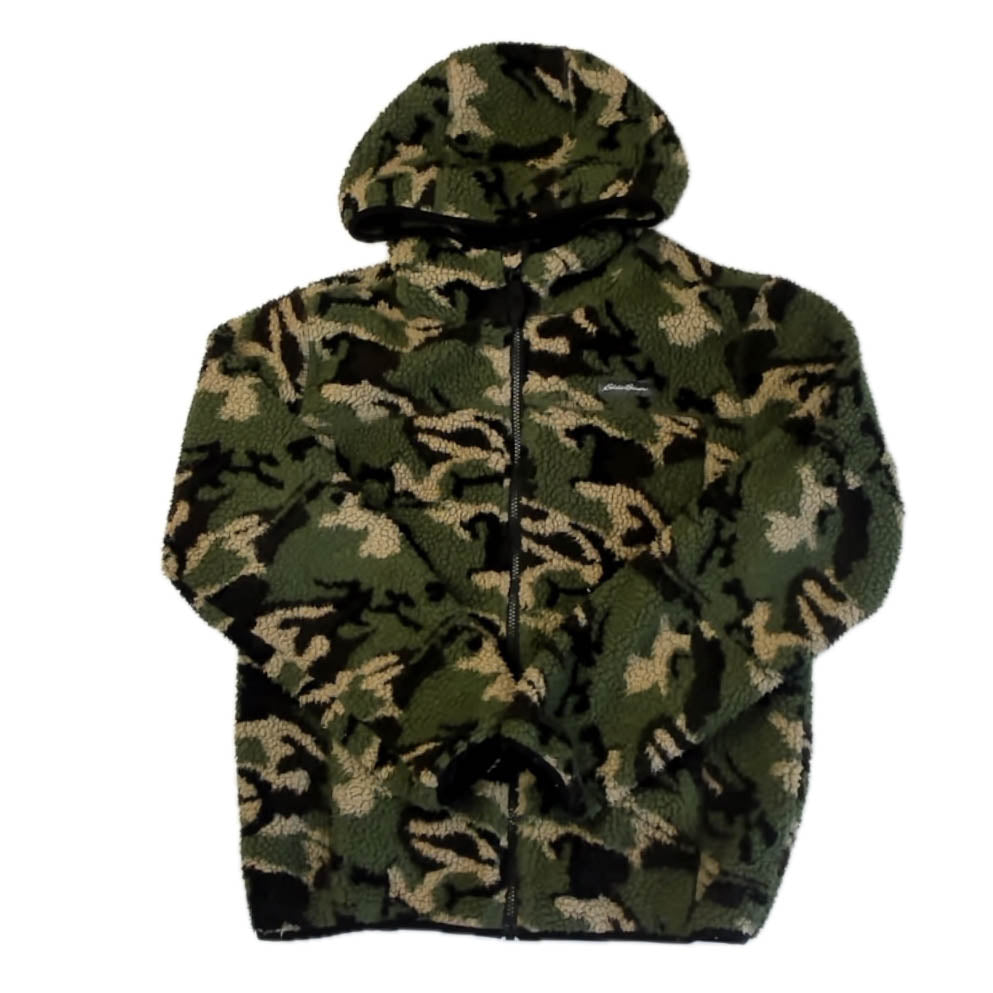 Eddie Bauer Boys Green Camo Fleece Size: 14-16 Years Green Camo