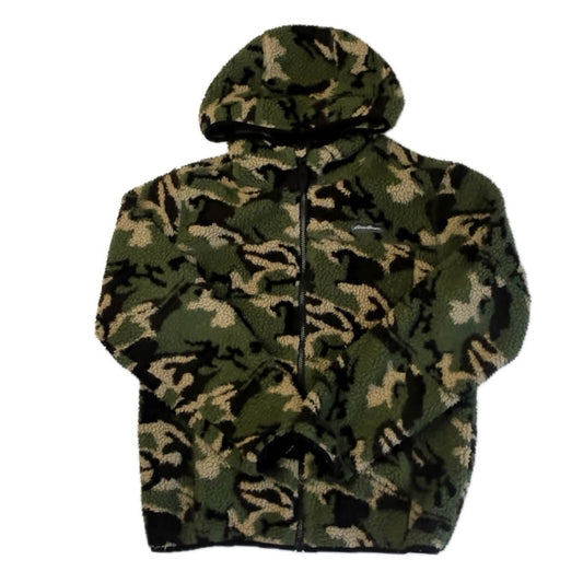 Eddie Bauer Boys Green Camo Fleece Size: 14-16 Years Green Camo