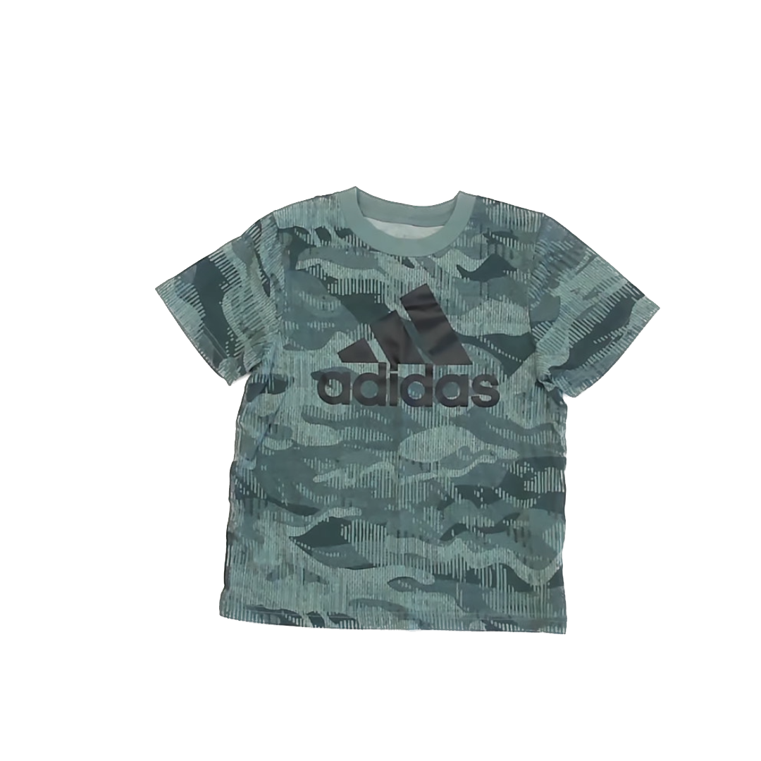 Adidas Boys Green Camo T-Shirt Size: 5T Green Camo