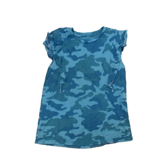 Rockets Of Awesome Girls Green Camo Tank Top Size: 7 Years Green Camo