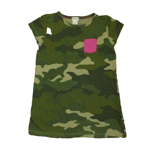 Crewcuts Girls Green Camo Dress Size: 4T