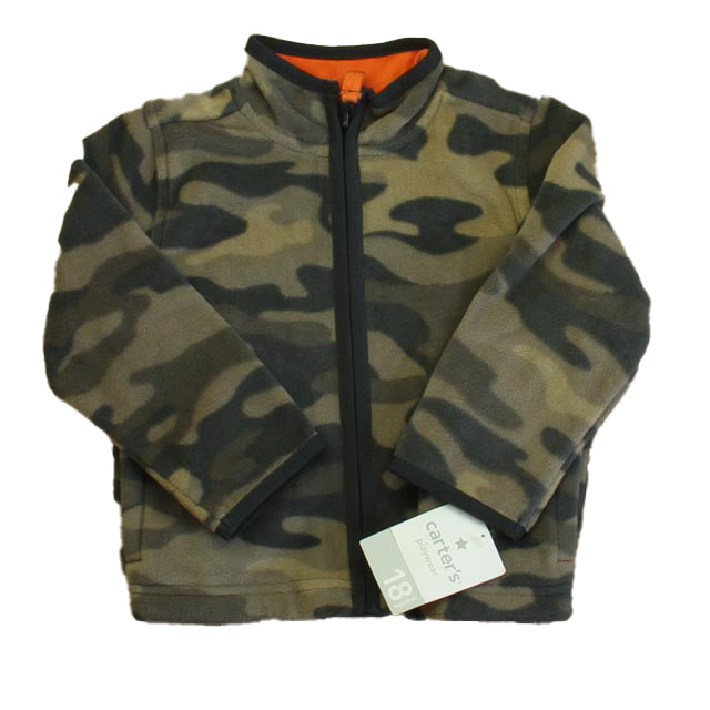 Carter's Boys Green Camo Fleece Size: 18 Months