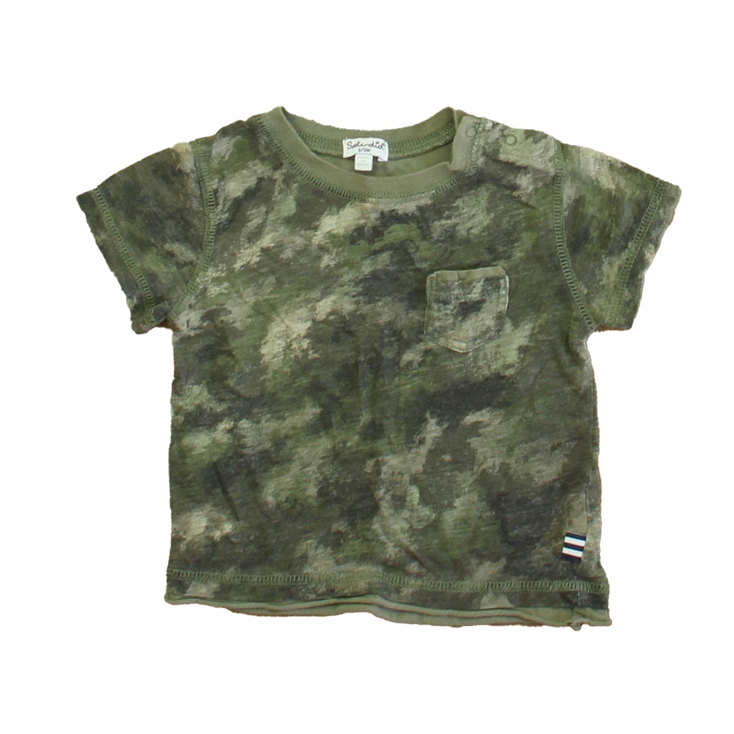 Splendid Boys Green Camo T-Shirt Size: 6-12 Months Green Camo