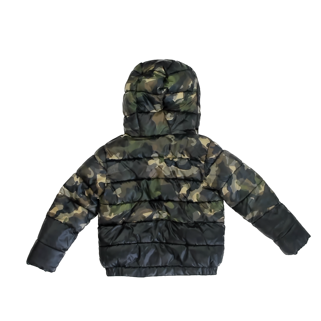 Nike Boys Green Camo Winter Coat Size: 3-4T Green Camo