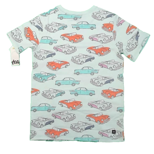 Tea Collection Boys Green Cars T-Shirt Size: 12 Years Green Cars