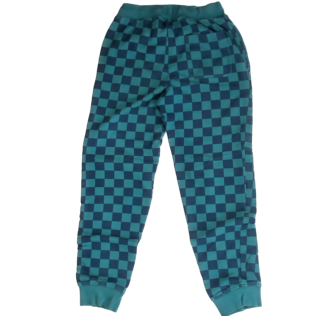 Hanna Andersson Unisex Green Checkered Casual Pants Size: 12 Years Green Checkered