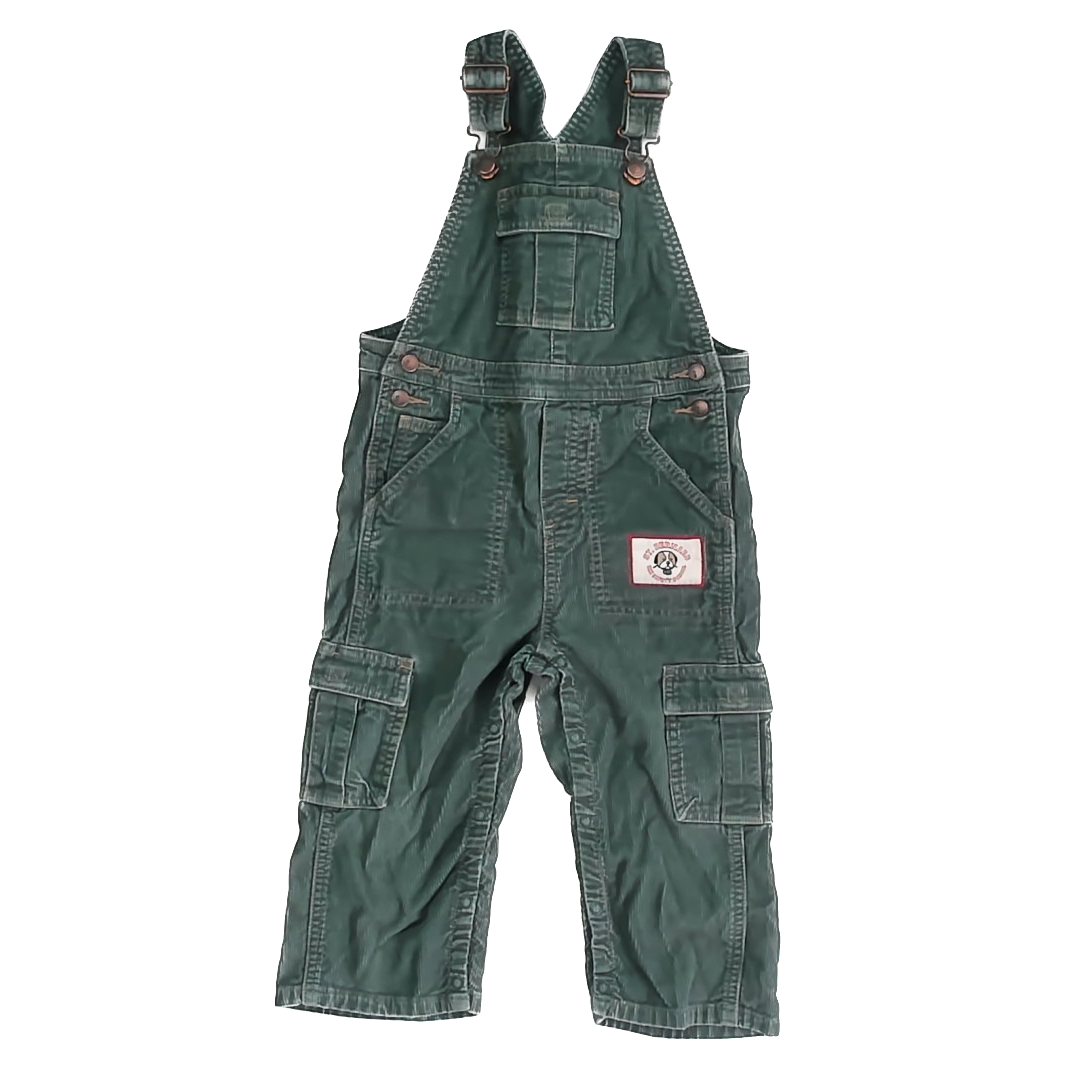 Gymboree Boys Green Corduroy Overalls Size: 3T Green Corduroy
