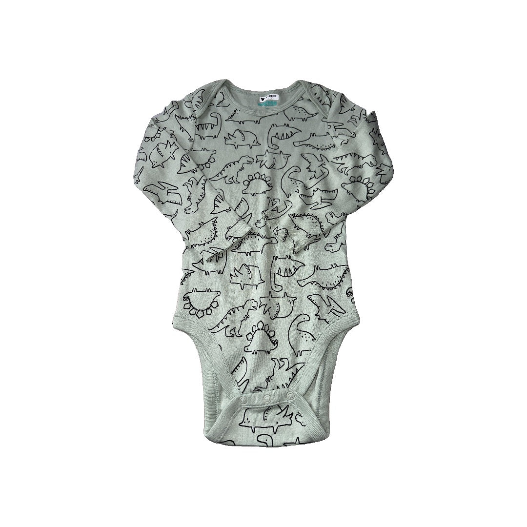 Mighty Goods Boys green | Dinosaur Onesie Size: 24 months green | Dinosaur