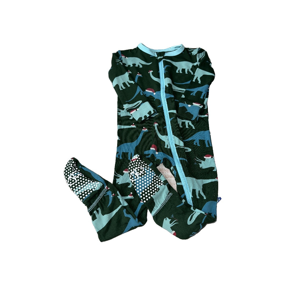 KicKee Pants Boys green | Dinosaur Pajamas Size: 9-12 Months green | Dinosaur