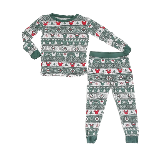 Little Sleepies Unisex Green Disney 2-piece Pajamas Size: 2T Green Disney