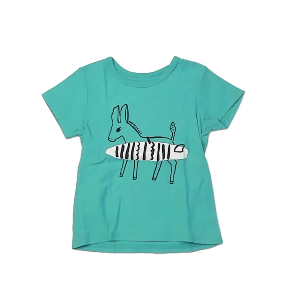Tea Collection Boys Green Donkey T-Shirt Size: 18-24 Months Green Donkey