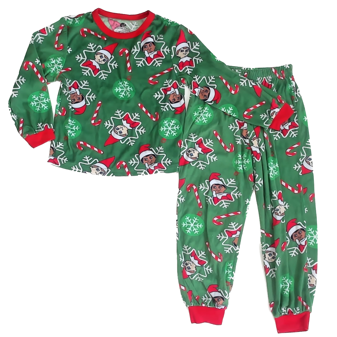 Lumi Stella Boys Green Elf 2-piece Pajamas Size: 6 Years Green Elf