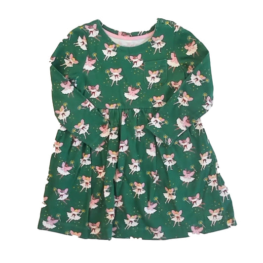 Boden Girls Green Fairies Dress Size: 3-4T Green Fairies