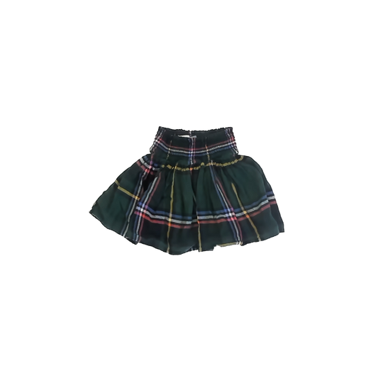 Old Navy Girls Green Flannel Skirt Size: 3T Green Flannel