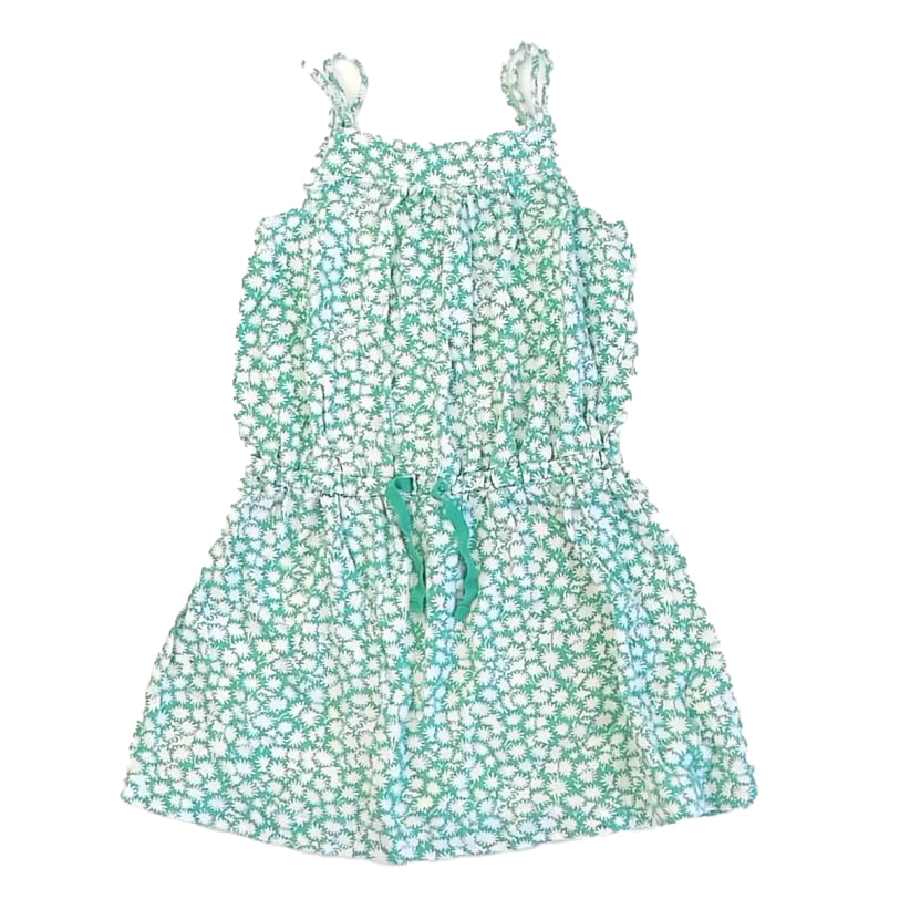 Gap Girls Green Floral Dress Size: 5T Green Floral