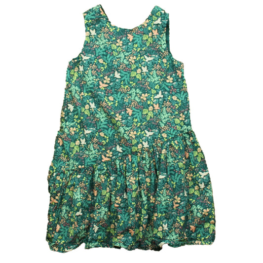 Tea Collection Girls Green Floral Dress Size: 8 Years Green Floral