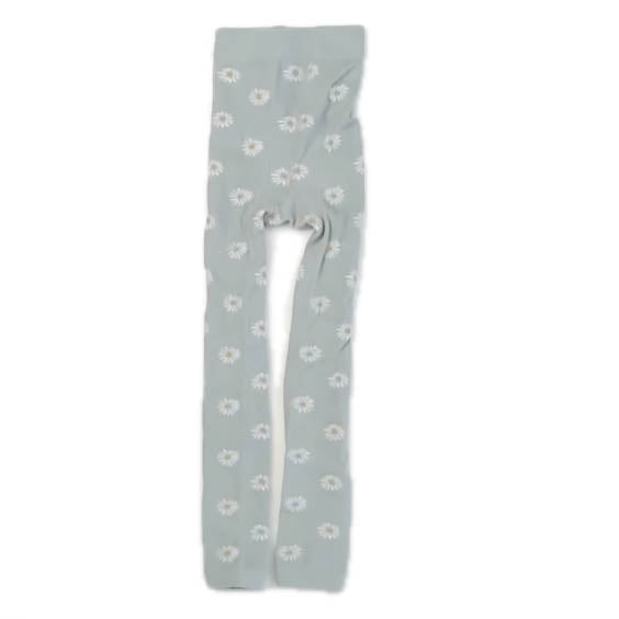 Rylee + Cru Girls Green Floral Tights Size: 6-9 Years Green Floral