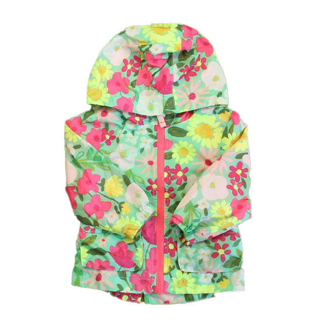 Cat & Jack Boys Green Floral Jacket Size: 18 Months Green Floral