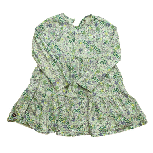 Tea Collection Girls Green Floral Dress Size: 5T Green Floral