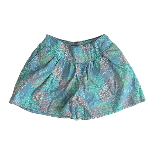Tea Collection Girls Green Floral Shorts Size: 3T Green Floral