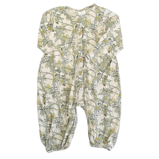 Kate Quinn Girls Green Floral Long Sleeve Outfit Size: 18-24 Months Green Floral