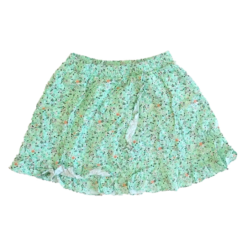 Amazon Girls Green Floral Skirt Size: 10 Years Green Floral