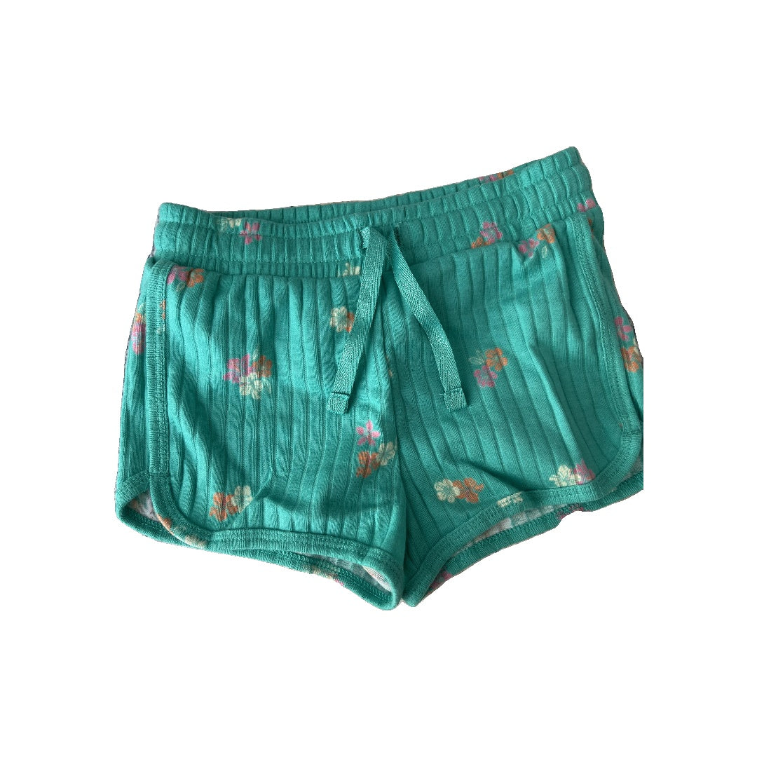 Cat & Jack Girls green | Flowers Shorts Size: 3T green | Flowers