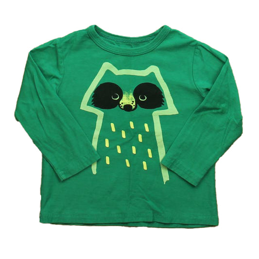 Tea Boys Green Fox Long Sleeve T-Shirt Size: 12-18 Months