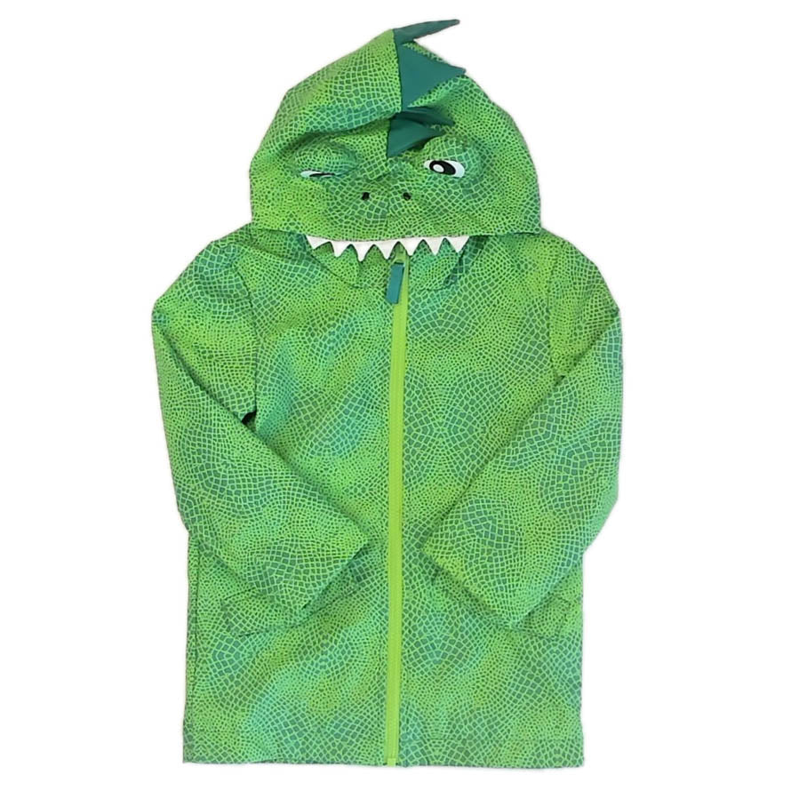 Cat & Jack Boys Green Frog Rain Coat Size: 4T Green Frog
