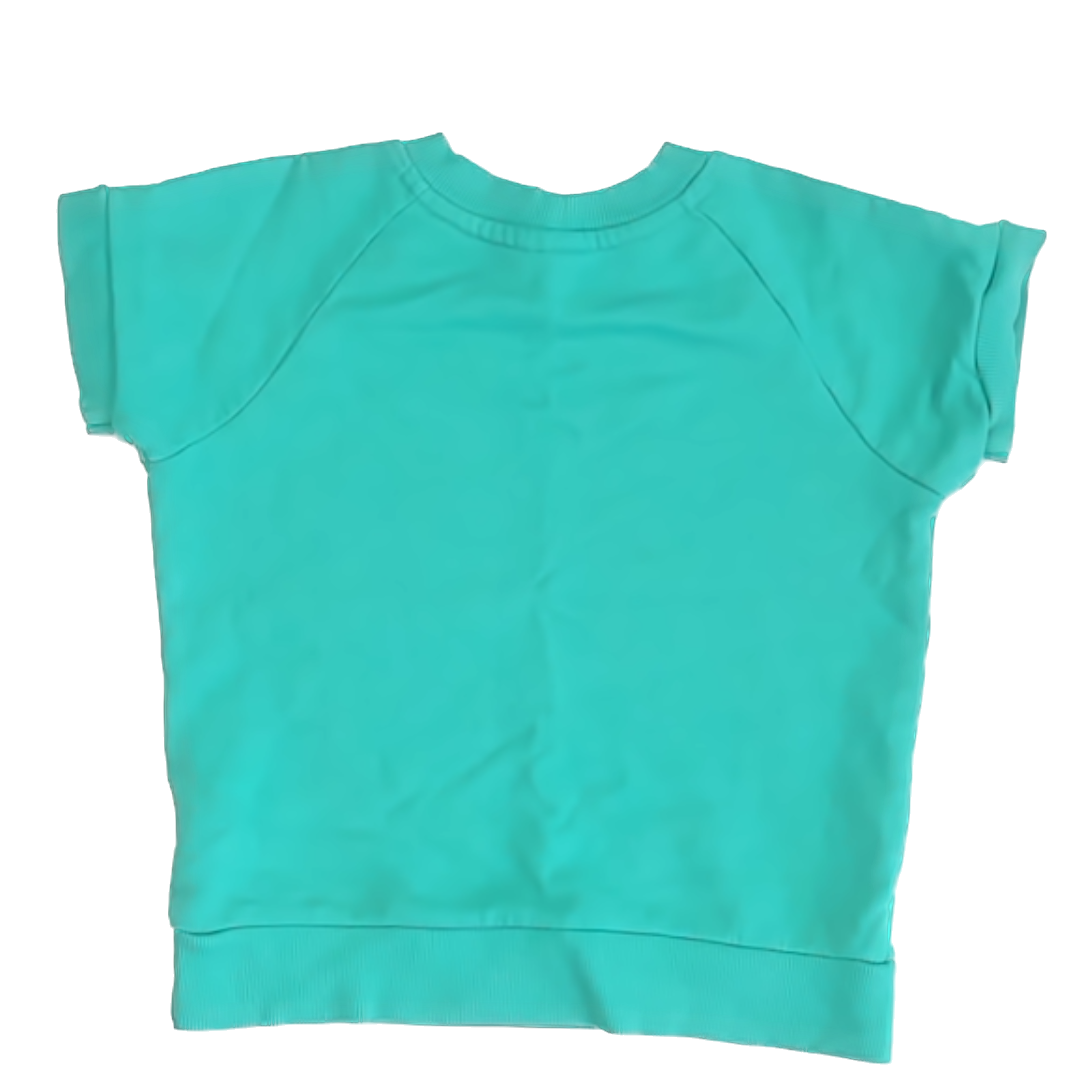 Hanna Andersson Girls Green | Graphic Sweatshirt Size: US 8 Green | Graphic
