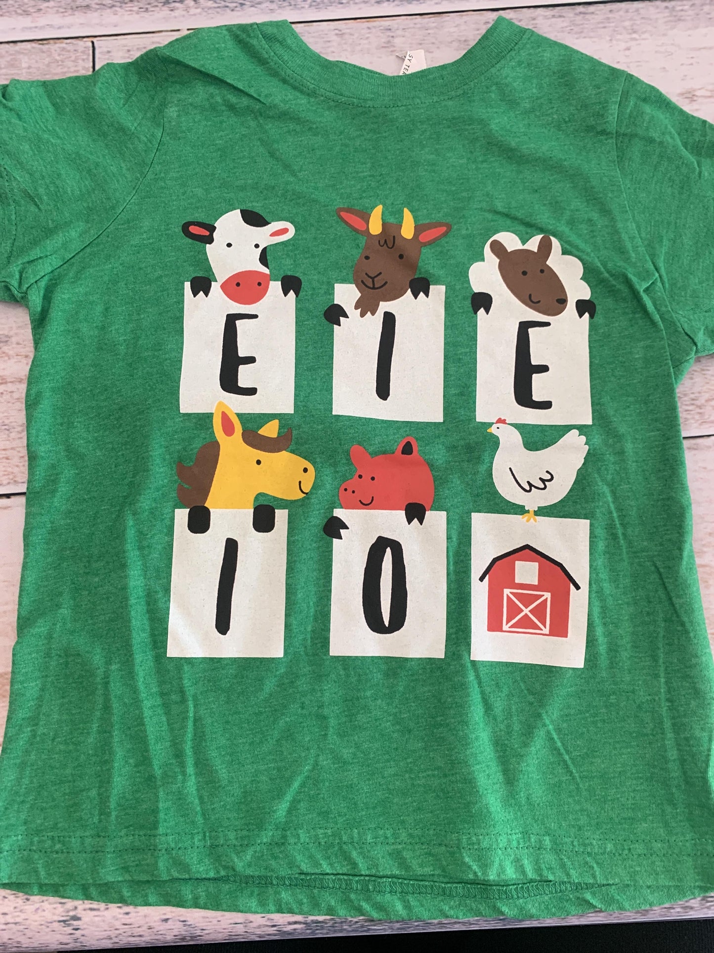 Rabbit Skins Boys green | Graphic T-Shirt Size: 5 green | Graphic