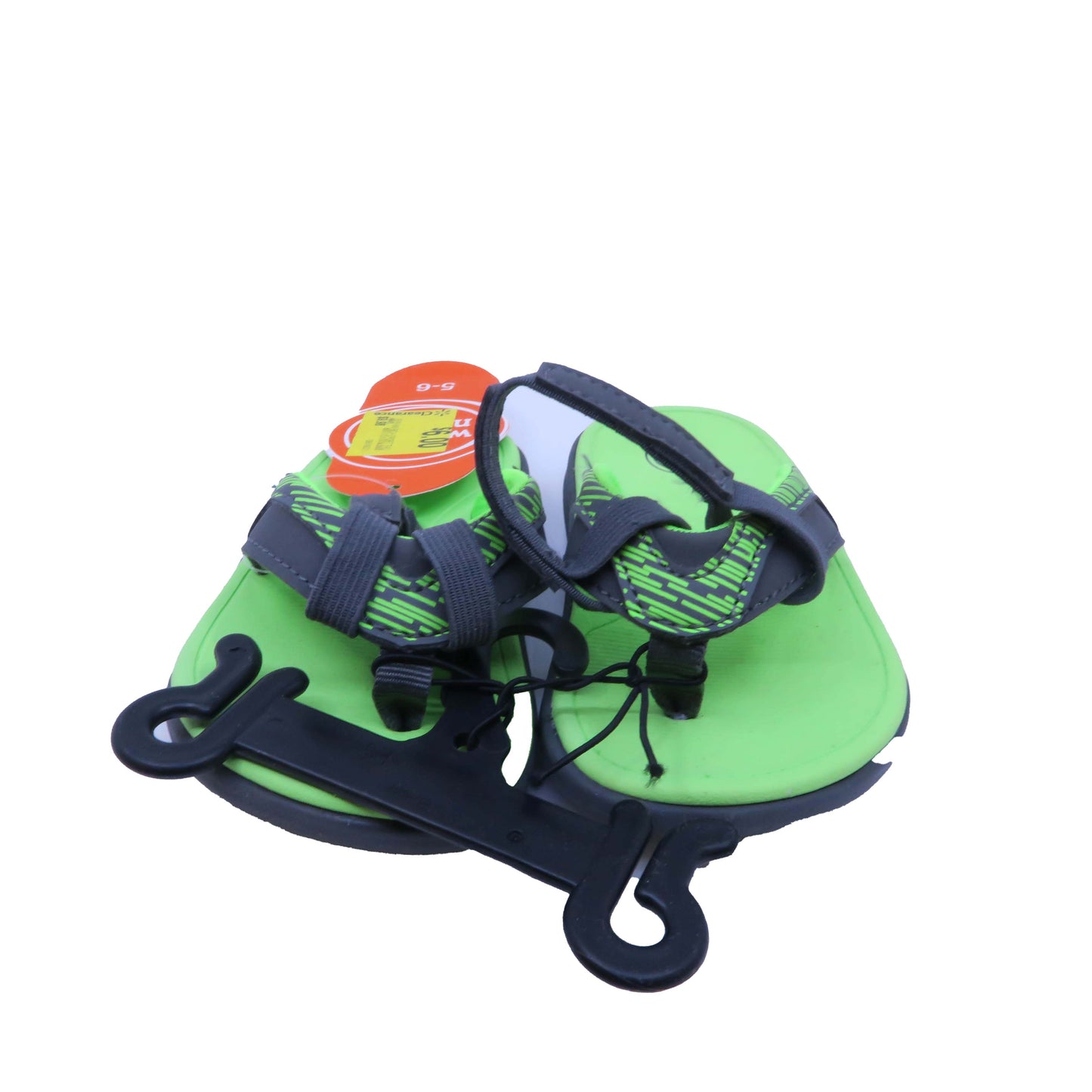 Wonder Nation Boys Green | Gray Sandals Size: 5-6 Toddler Green | Gray