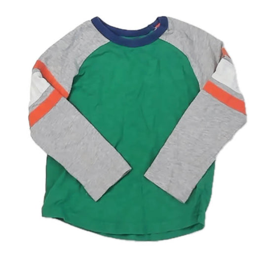 Boden Boys Green | Gray Long Sleeve T-Shirt Size: 3-4T Green | Gray