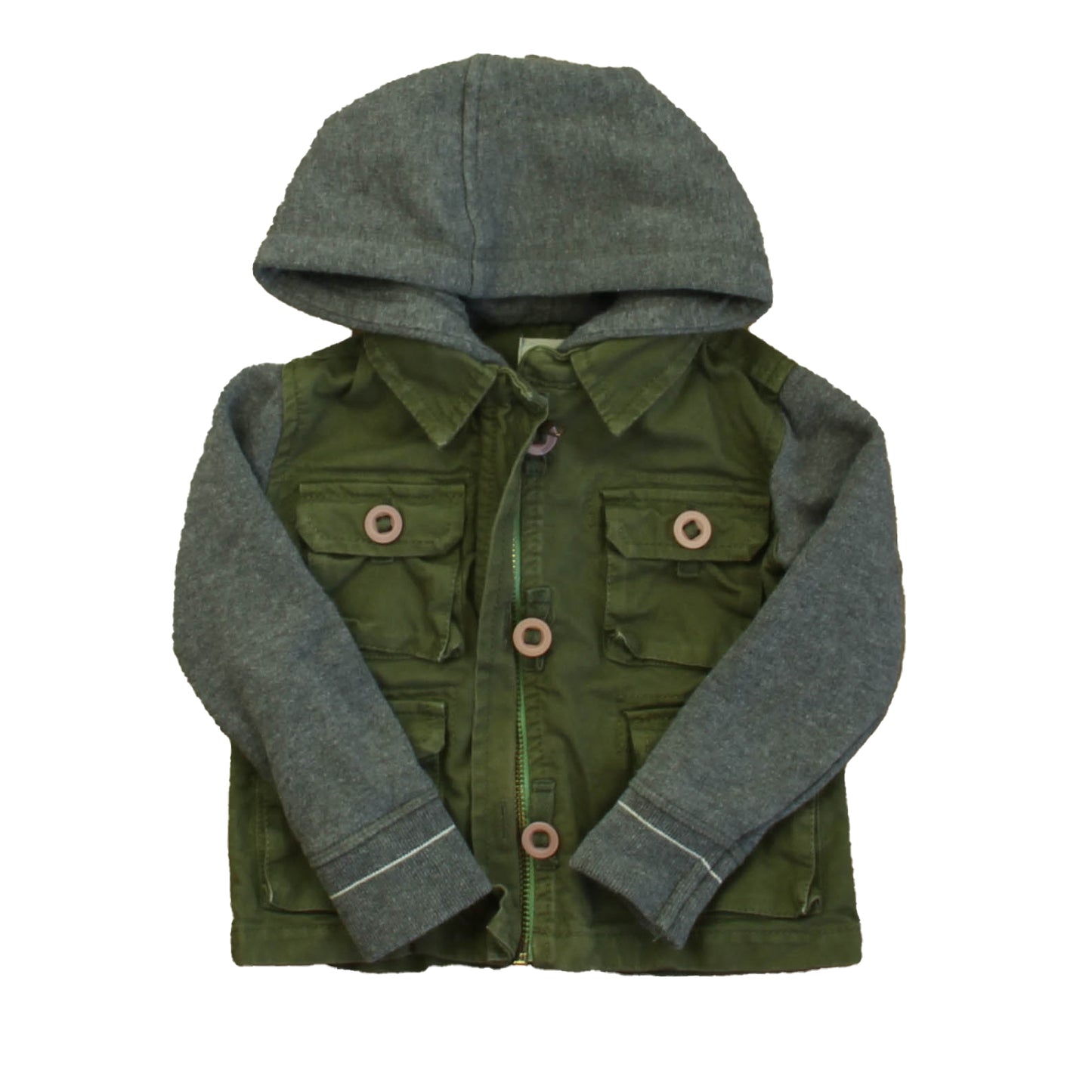 Peek Boys Green | Gray Jacket Size: 3-6 Months Green | Gray