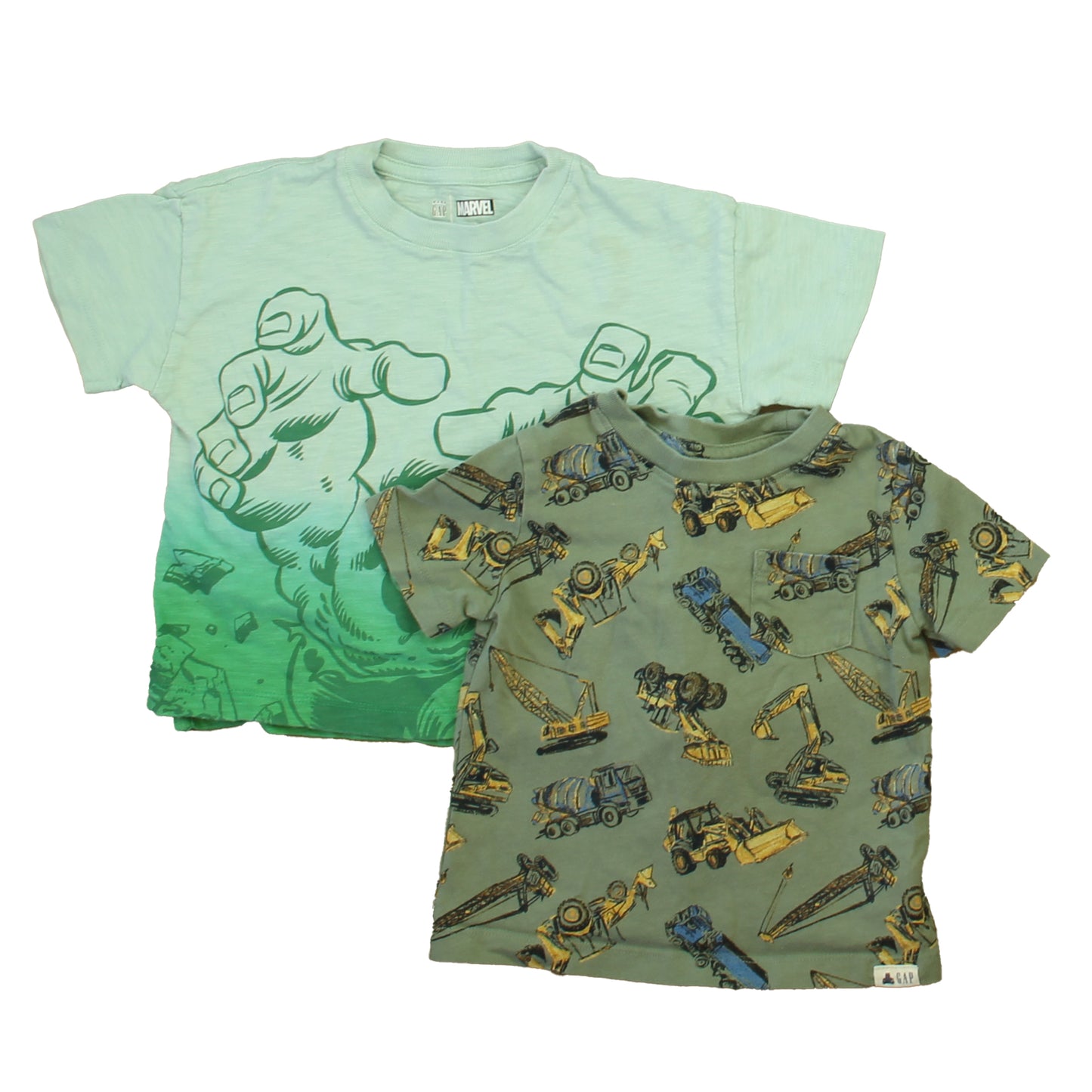Gap Boys Green Hulk | Trucks T-Shirt Size: 18-24 Months Green Hulk | Trucks