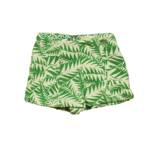 Zara Girls Green | Ivory Shorts Size: 4-5T