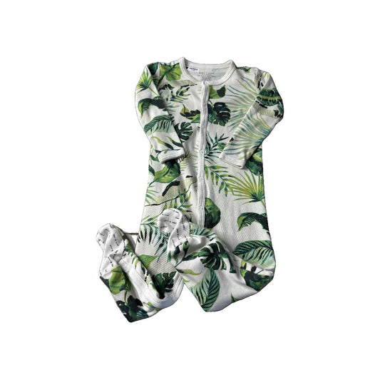 Hart and Land Unisex green leaves Pajamas Size: 6-12 months green leaves