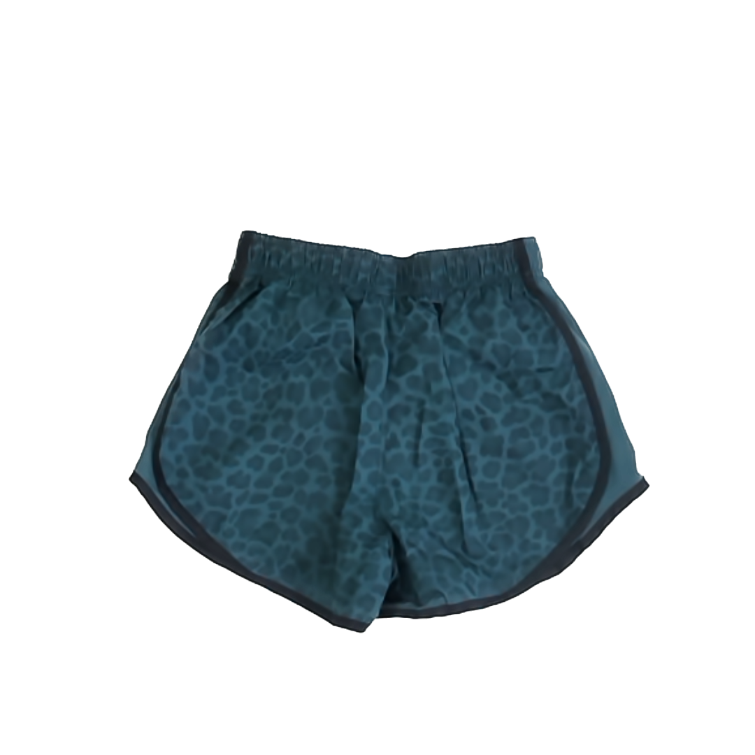 Nike Girls Green | Leopard Athletic Shorts Size: xs Green | Leopard