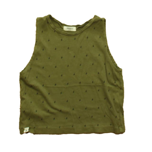 Chaboukie Boys Green Lightening Bolt Tank Top Size: 12-18 Months