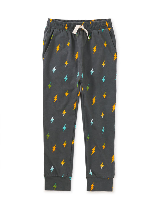 Tea Collection Boys Green Lightening Bolts Casual Pants Size: 9-12 Months Green Lightening Bolts