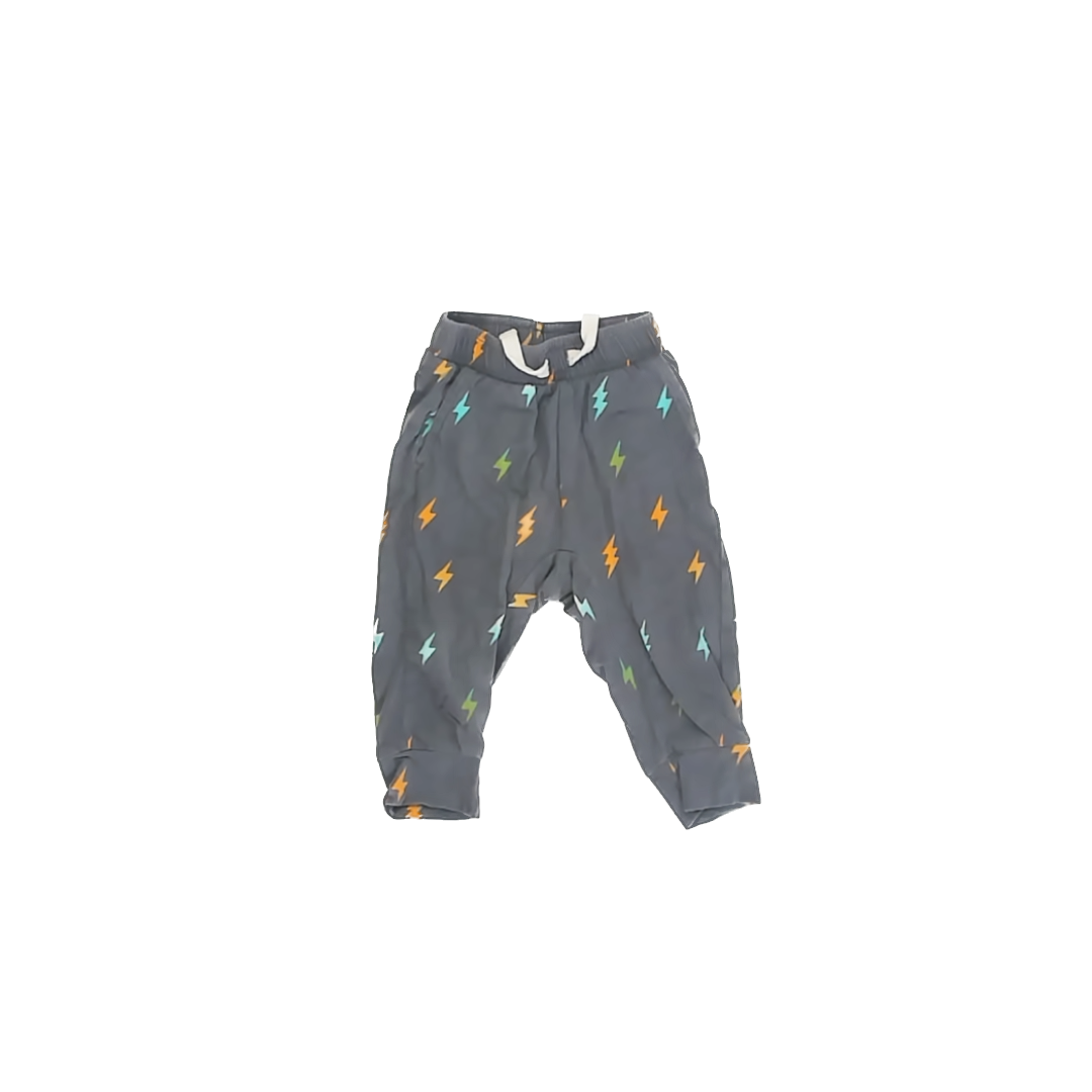 Tea Collection Boys Green Lightning bolts Casual Pants Size: 6-9 Months Green Lightning bolts