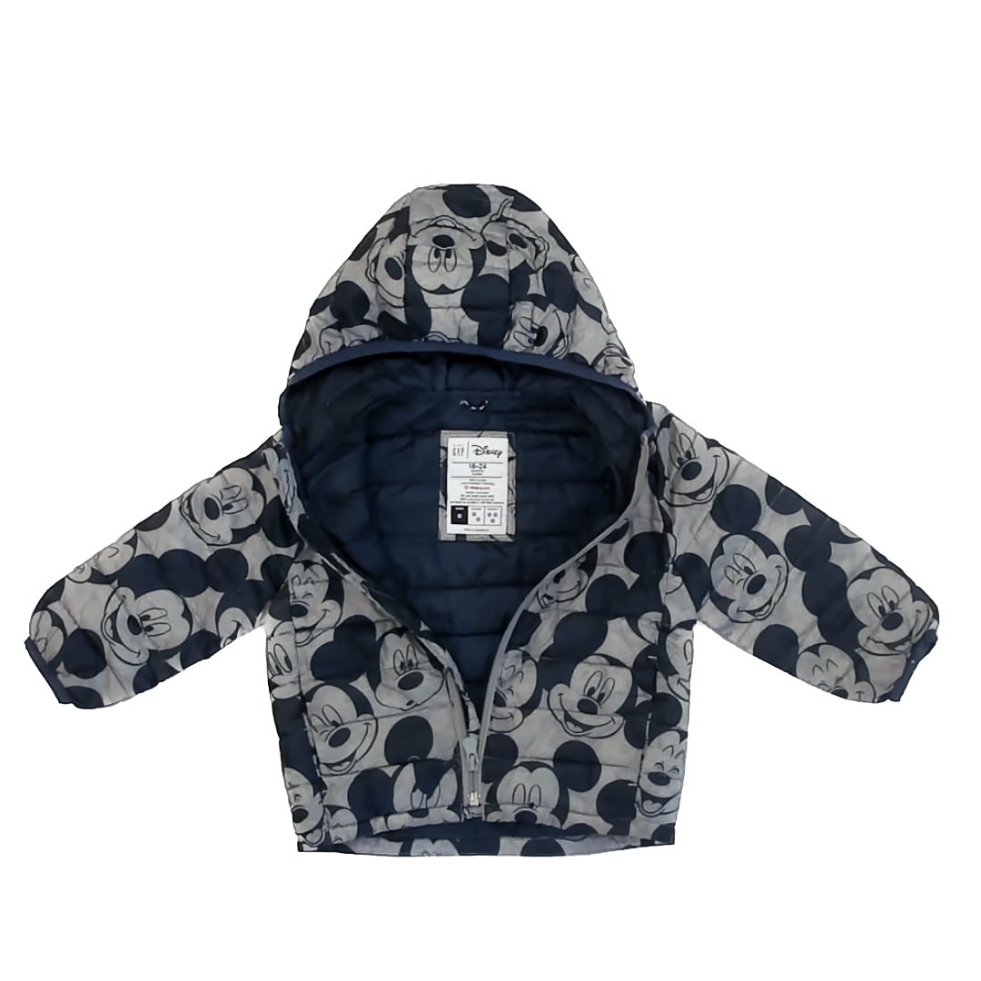 Gap x Disney Boys Green | Mickey Mouse Jacket Size: 18-24 Months Green | Mickey Mouse