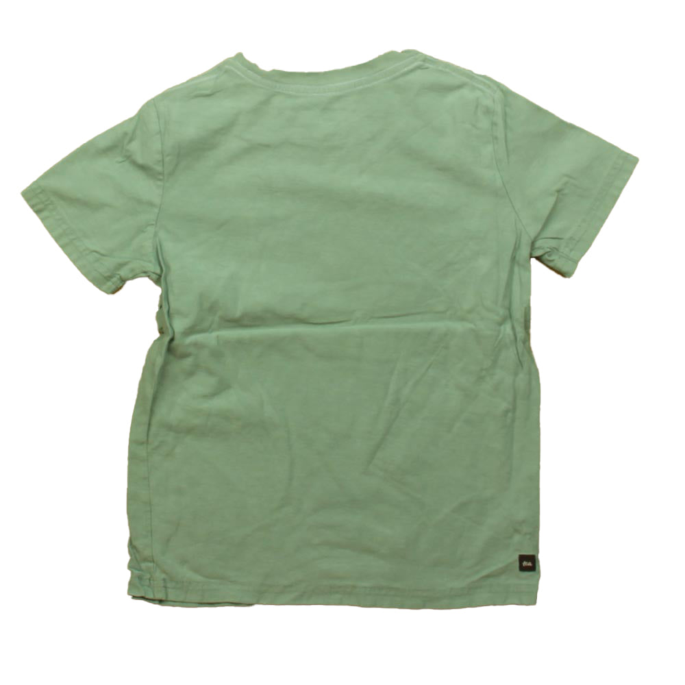Tea Collection Boys Green Motorcycle T-Shirt Size: 8 Years Green Motorcycle