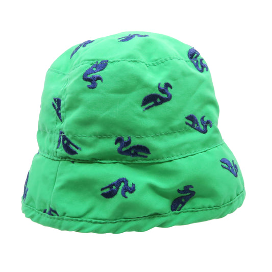 Toby Boys Green | Navy Whales Hat Size: 0-6 Months Green | Navy Whales